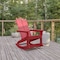 Flash Furniture Red Modern Poly Resin Adirondack Rocking Chair JJ-C14709-RED-GG - alternate 1